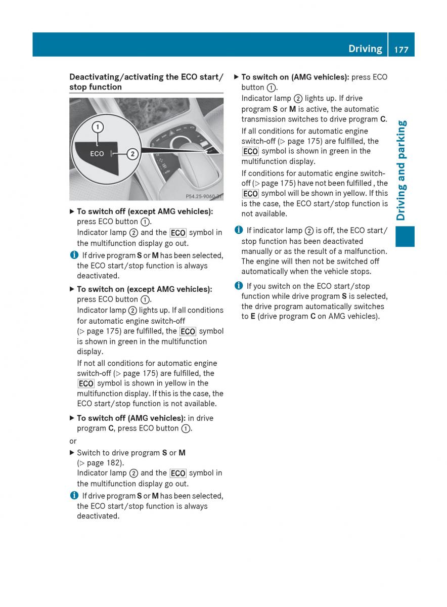 Mercedes Benz S Class W222 owners manual / page 179