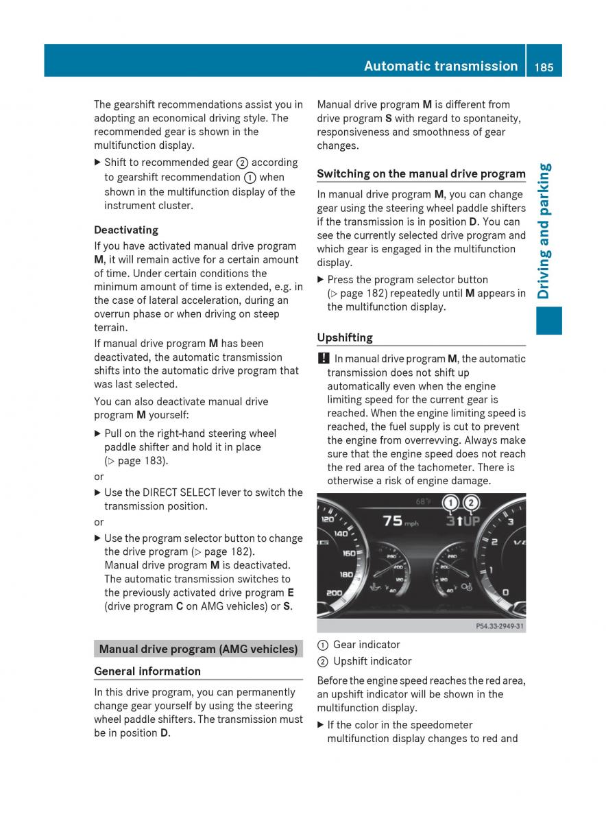 Mercedes Benz S Class W222 owners manual / page 187