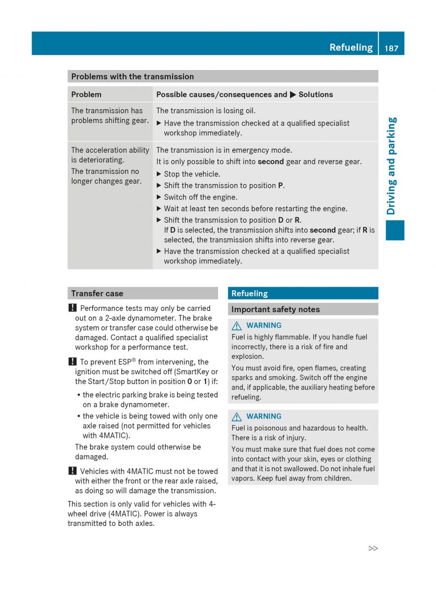 Mercedes Benz S Class W222 owners manual / page 189