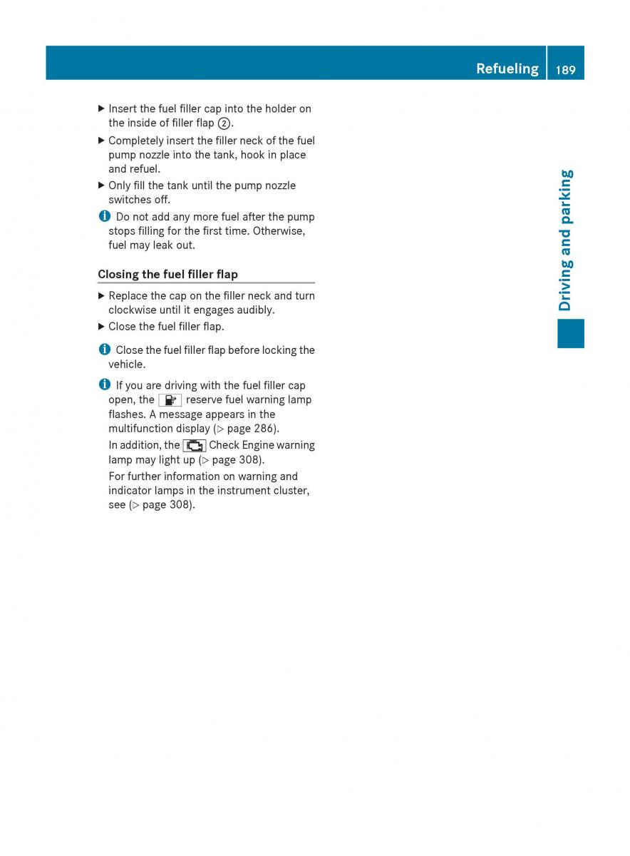 Mercedes Benz S Class W222 owners manual / page 191