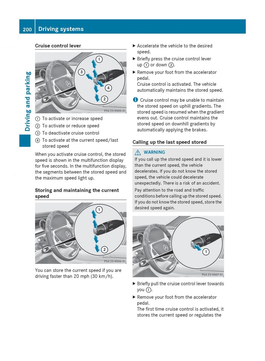 Mercedes Benz S Class W222 owners manual / page 202