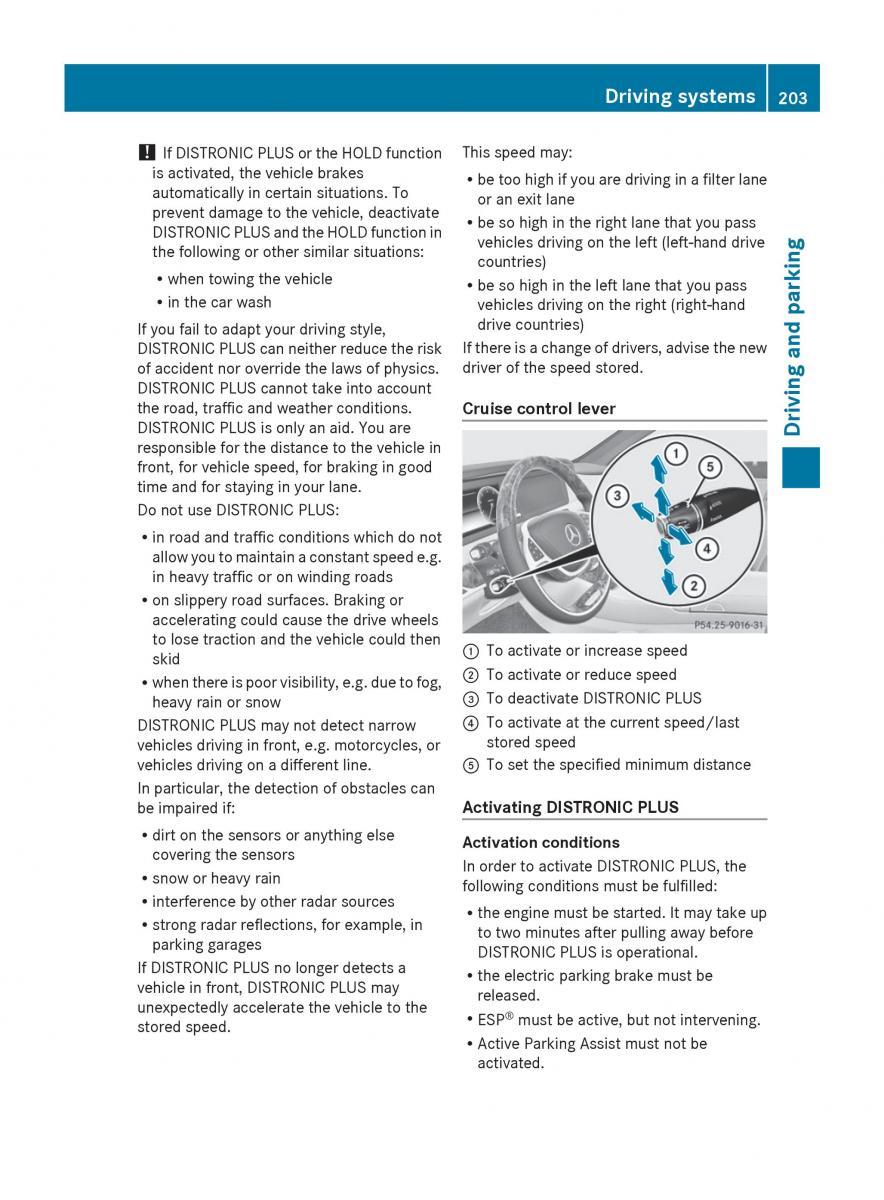 Mercedes Benz S Class W222 owners manual / page 205