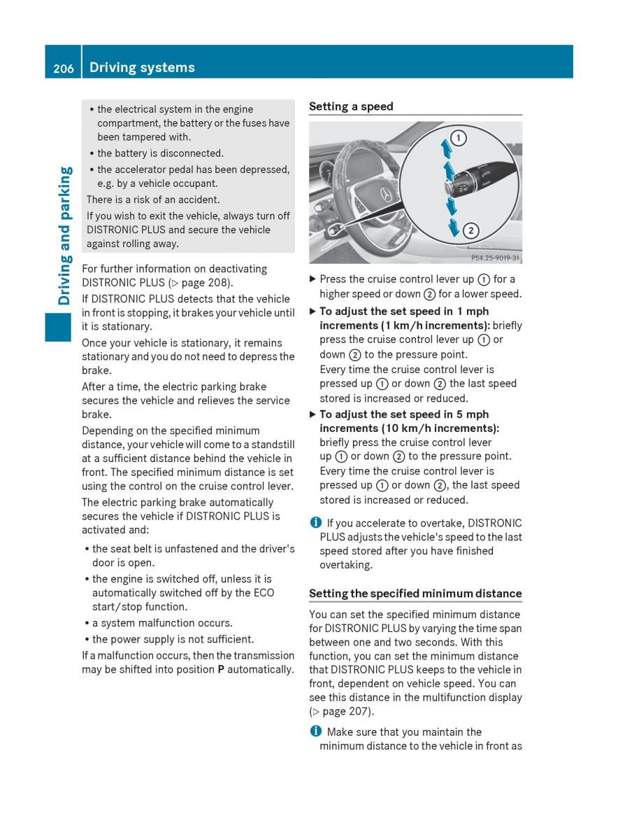 Mercedes Benz S Class W222 owners manual / page 208