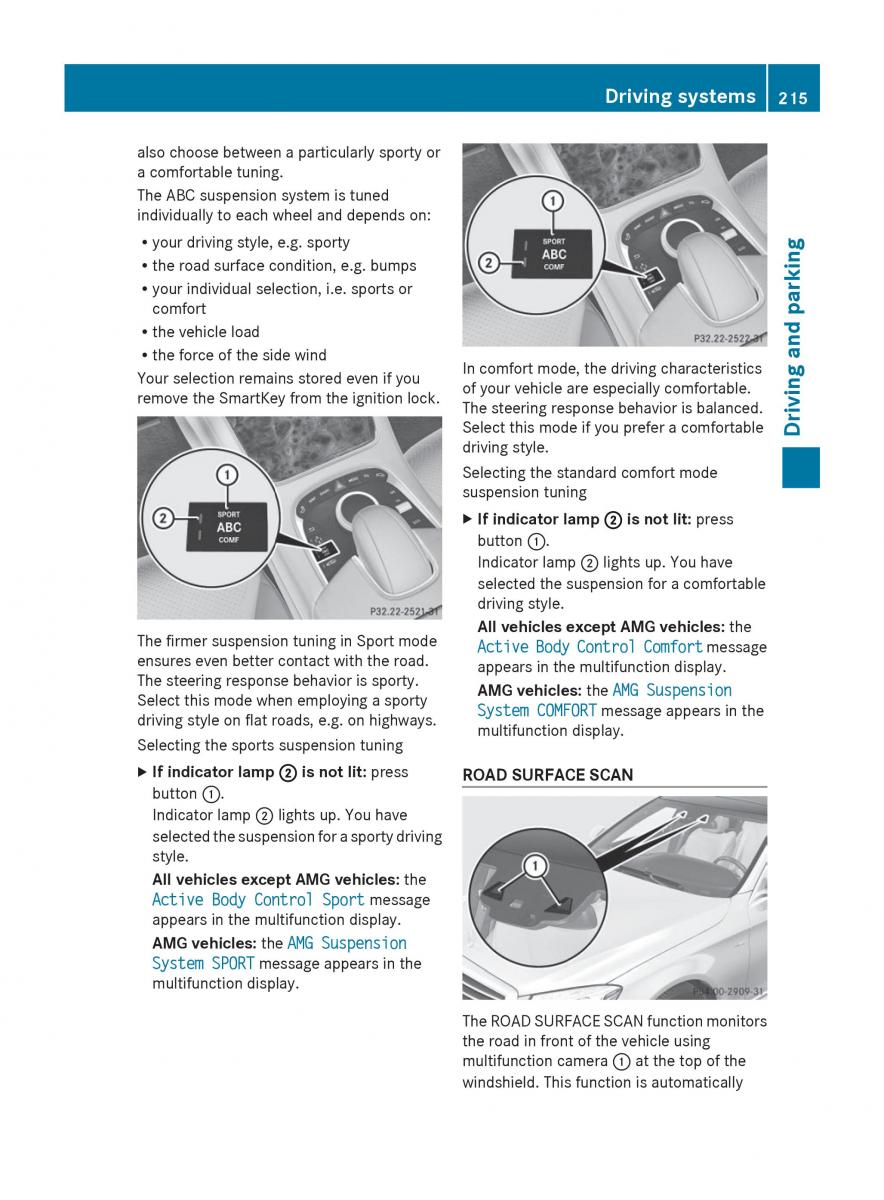 Mercedes Benz S Class W222 owners manual / page 217