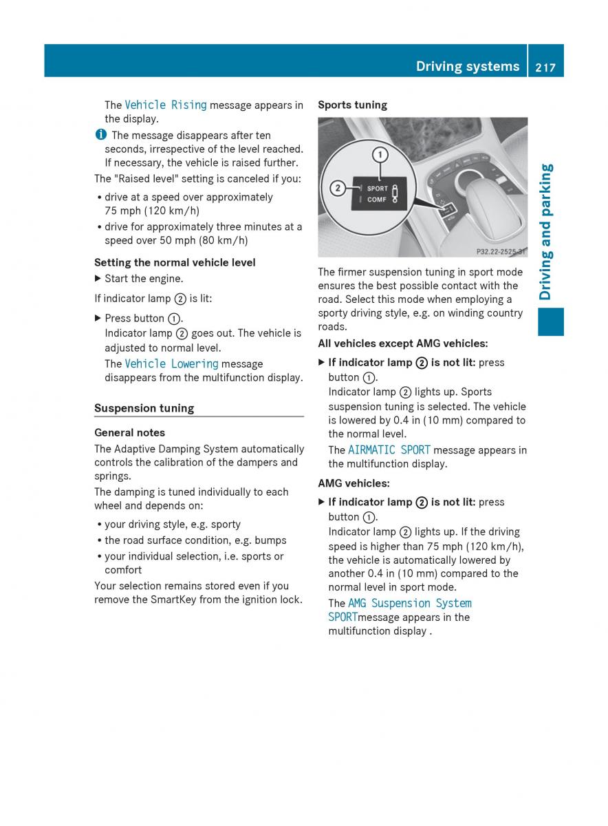 Mercedes Benz S Class W222 owners manual / page 219