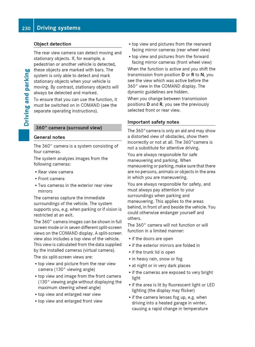 Mercedes Benz S Class W222 owners manual / page 232