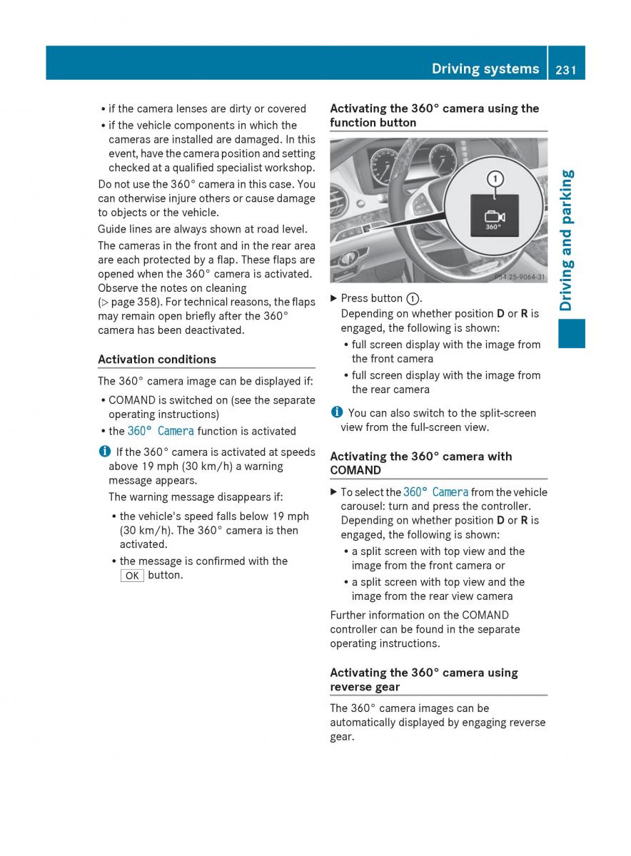 Mercedes Benz S Class W222 owners manual / page 233