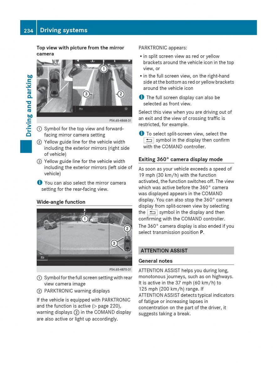 Mercedes Benz S Class W222 owners manual / page 236