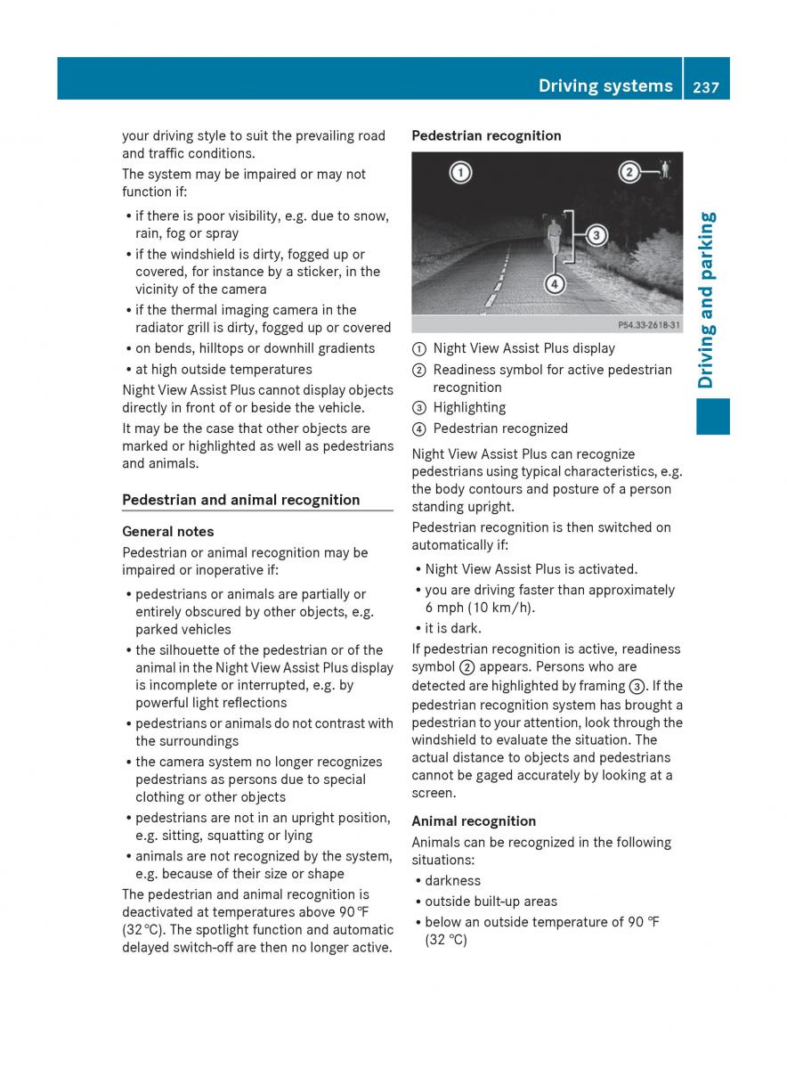 Mercedes Benz S Class W222 owners manual / page 239