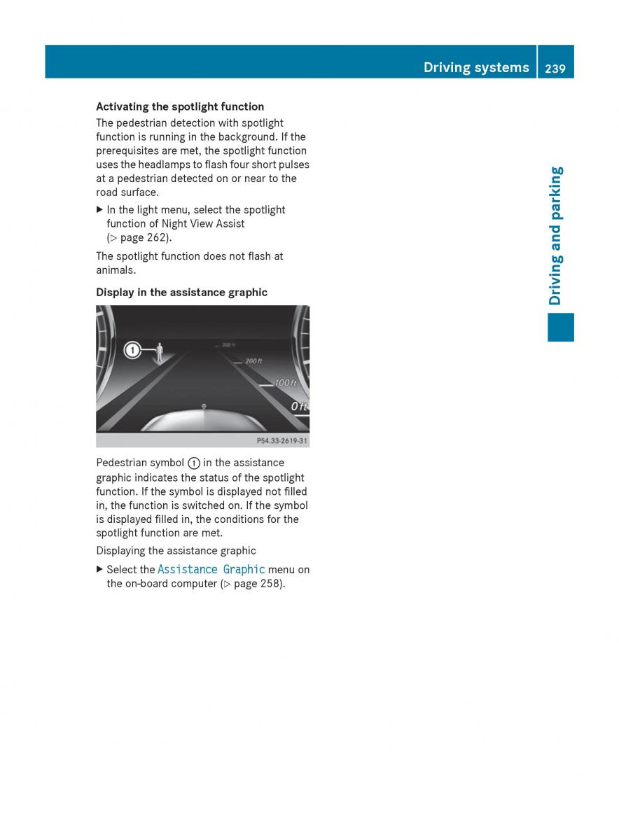 Mercedes Benz S Class W222 owners manual / page 241