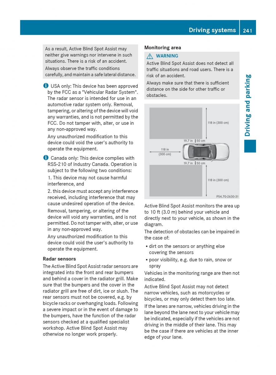 Mercedes Benz S Class W222 owners manual / page 243