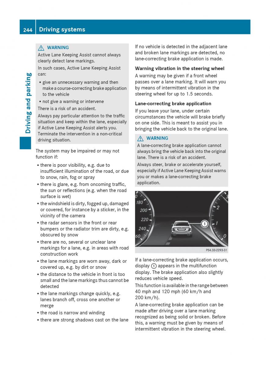 Mercedes Benz S Class W222 owners manual / page 246