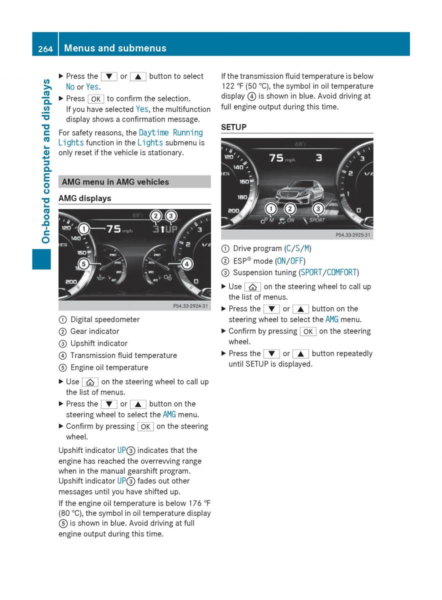 Mercedes Benz S Class W222 owners manual / page 266