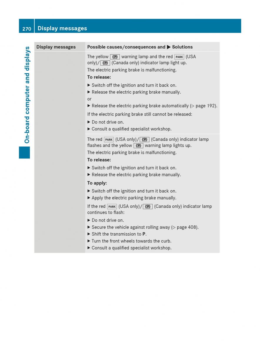 Mercedes Benz S Class W222 owners manual / page 272