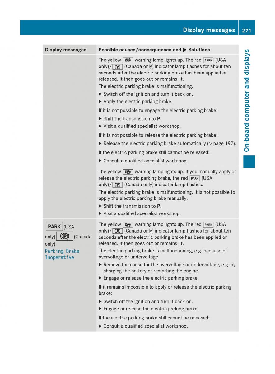 Mercedes Benz S Class W222 owners manual / page 273