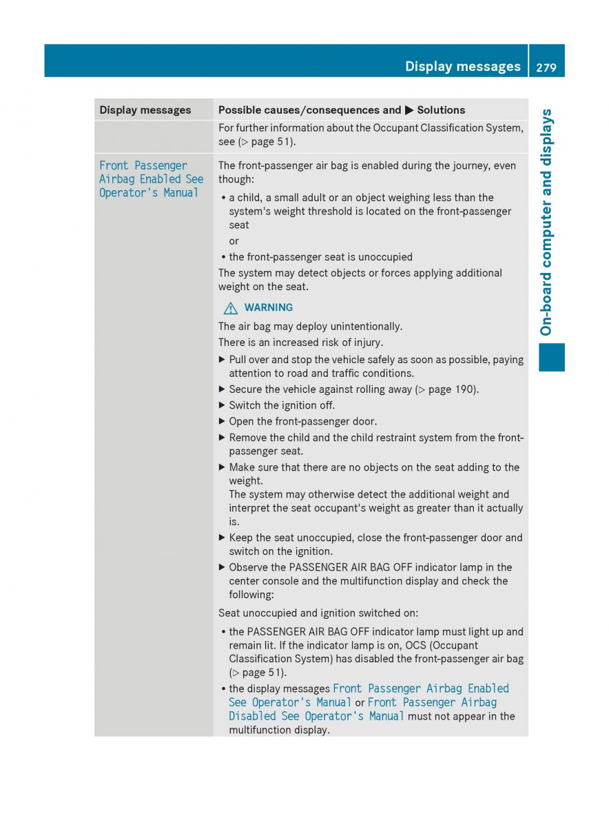 Mercedes Benz S Class W222 owners manual / page 281