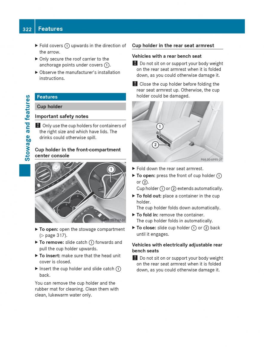 Mercedes Benz S Class W222 owners manual / page 324