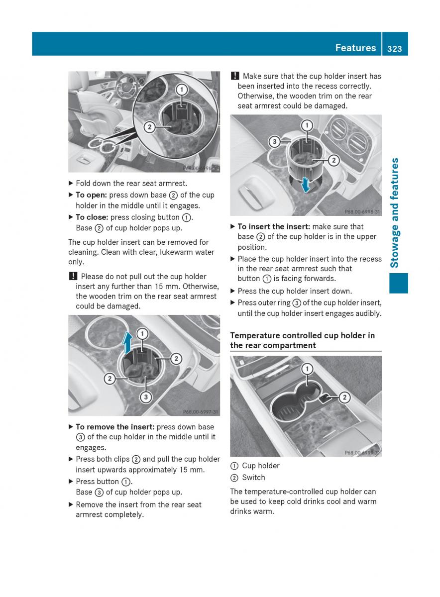 Mercedes Benz S Class W222 owners manual / page 325