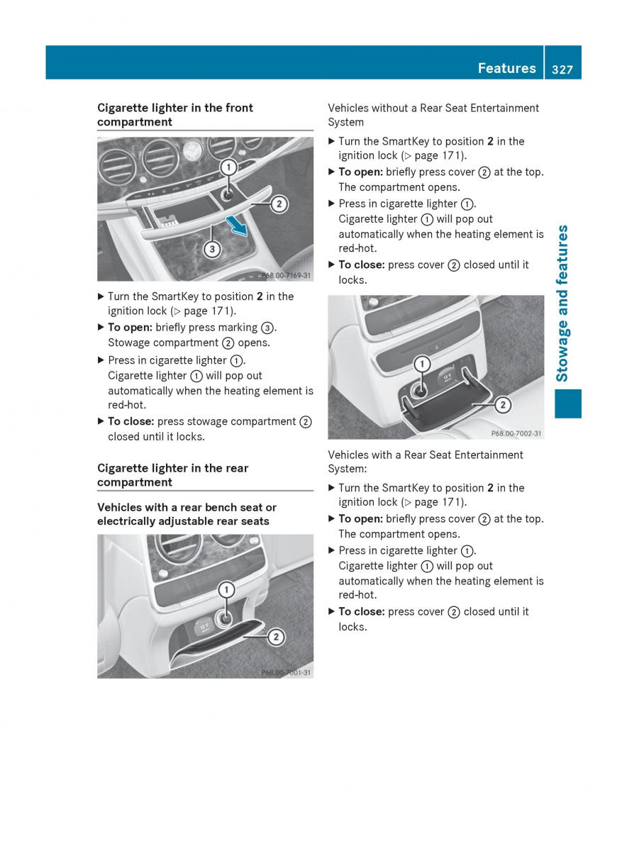 Mercedes Benz S Class W222 owners manual / page 329