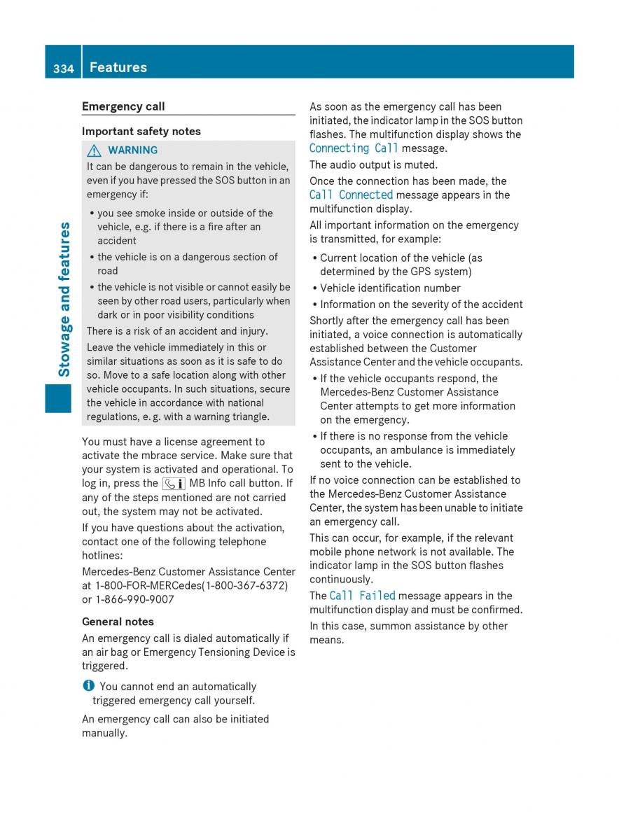 Mercedes Benz S Class W222 owners manual / page 336