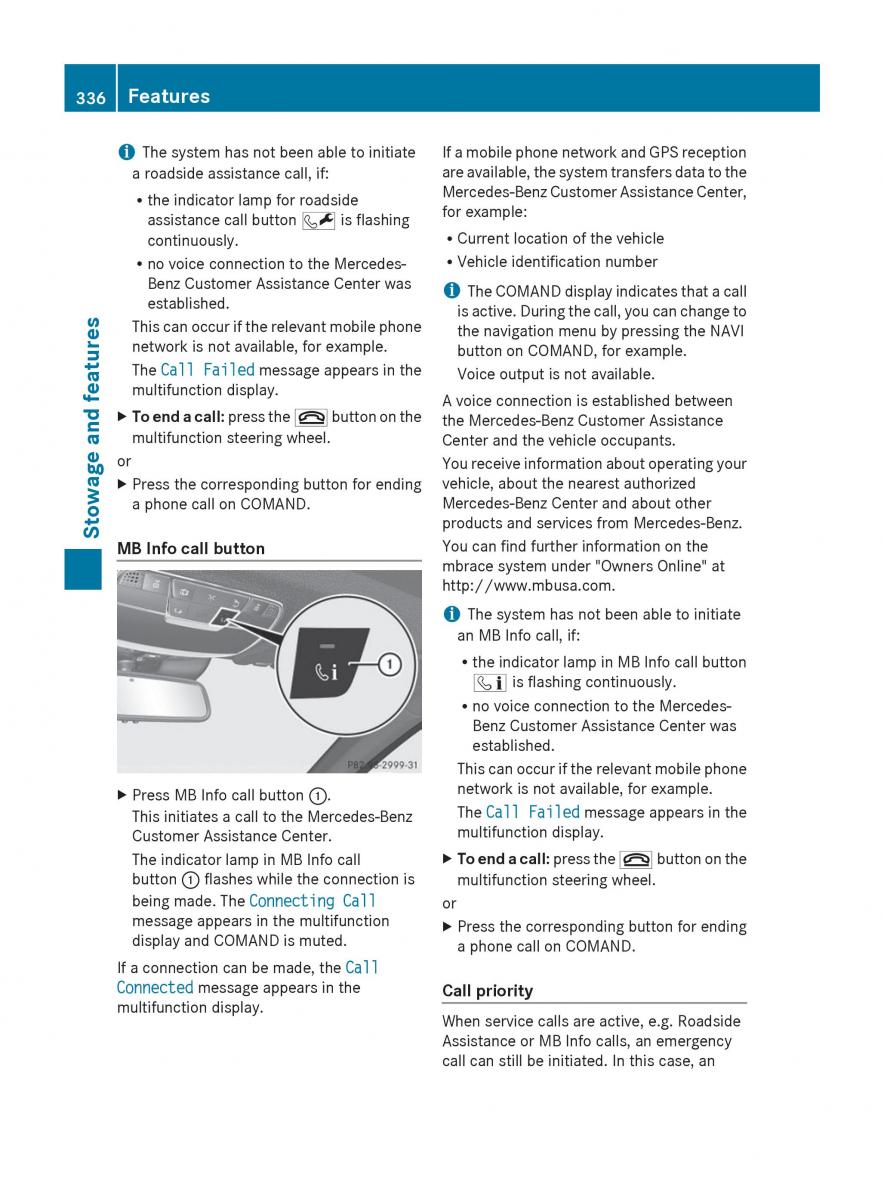 Mercedes Benz S Class W222 owners manual / page 338