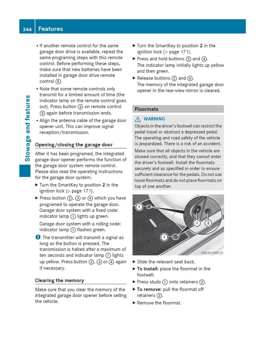 Mercedes Benz S Class W222 owners manual / page 346