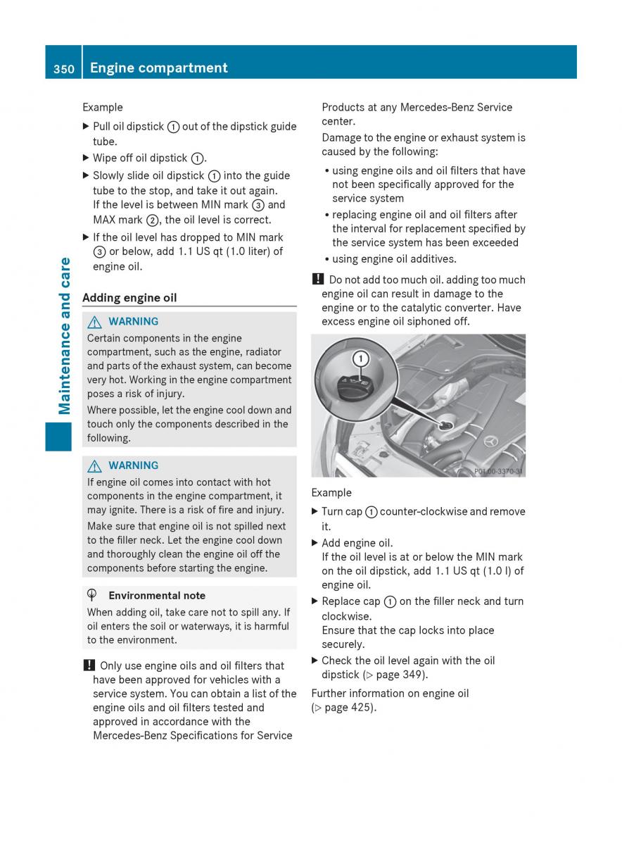 Mercedes Benz S Class W222 owners manual / page 352