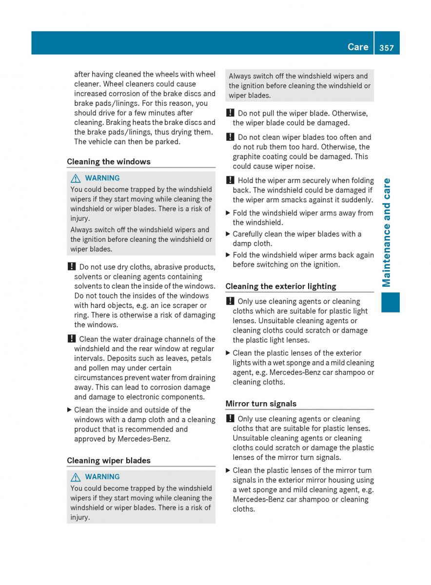 Mercedes Benz S Class W222 owners manual / page 359