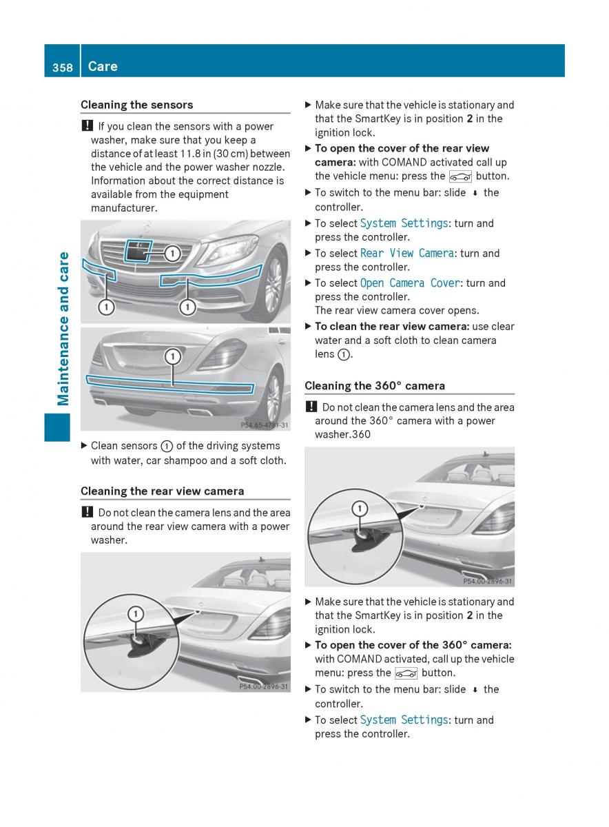 Mercedes Benz S Class W222 owners manual / page 360