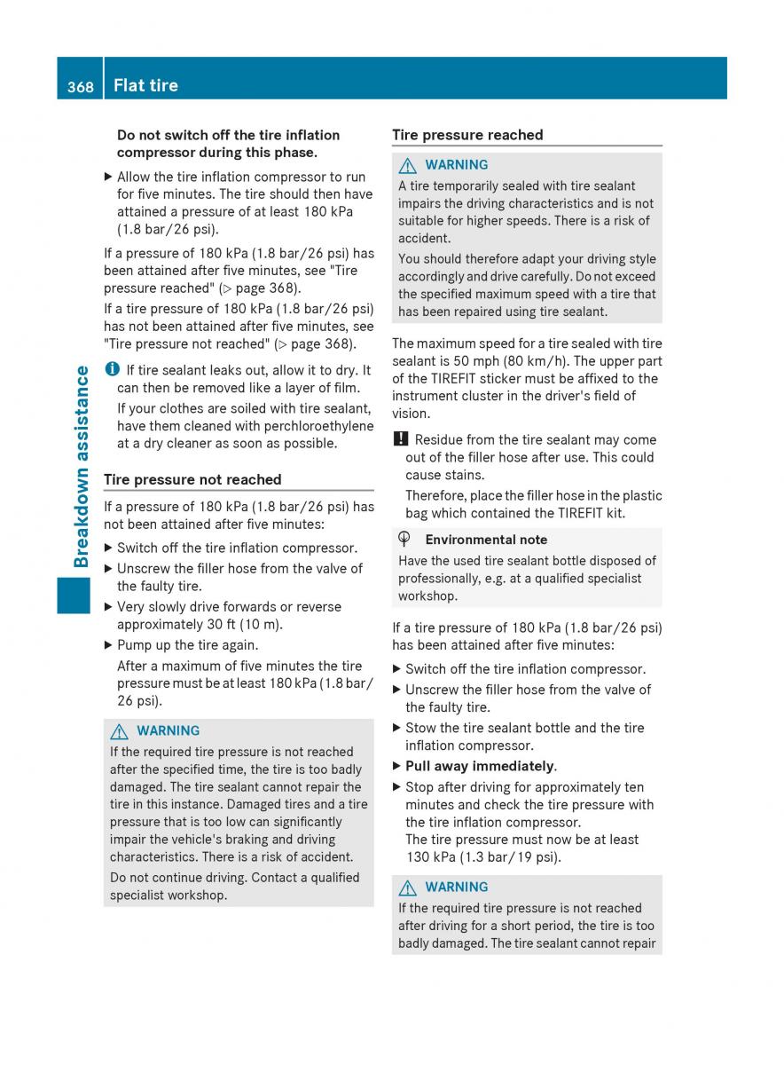 Mercedes Benz S Class W222 owners manual / page 370