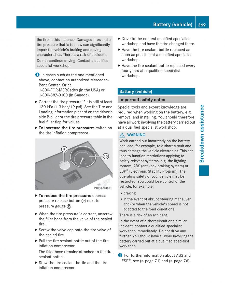 Mercedes Benz S Class W222 owners manual / page 371