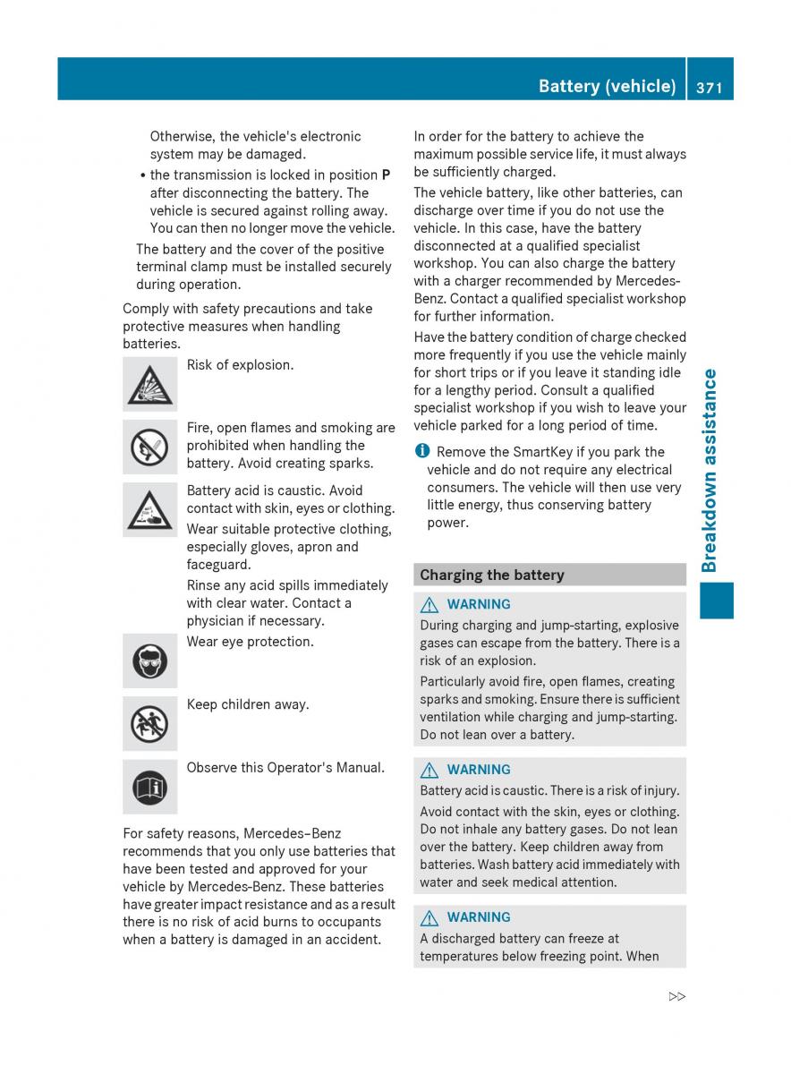 Mercedes Benz S Class W222 owners manual / page 373