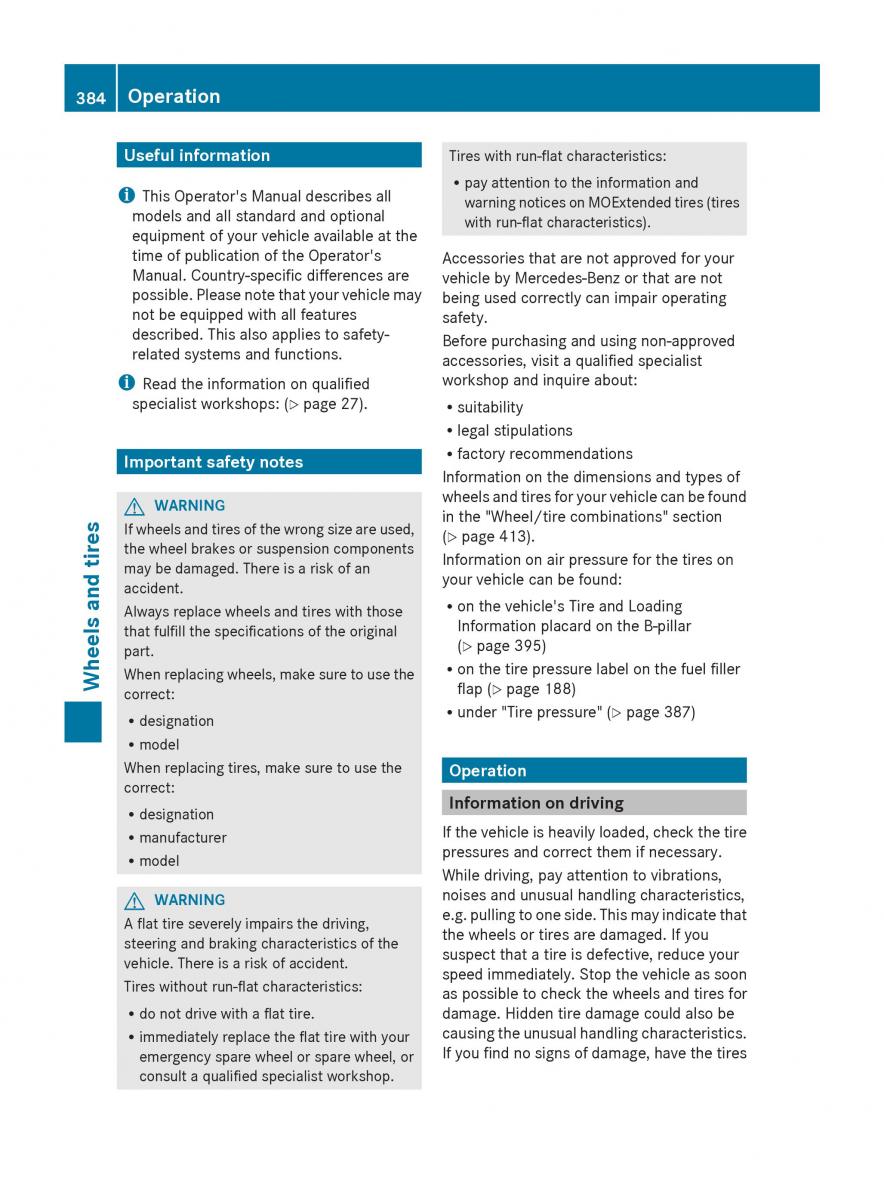 Mercedes Benz S Class W222 owners manual / page 386