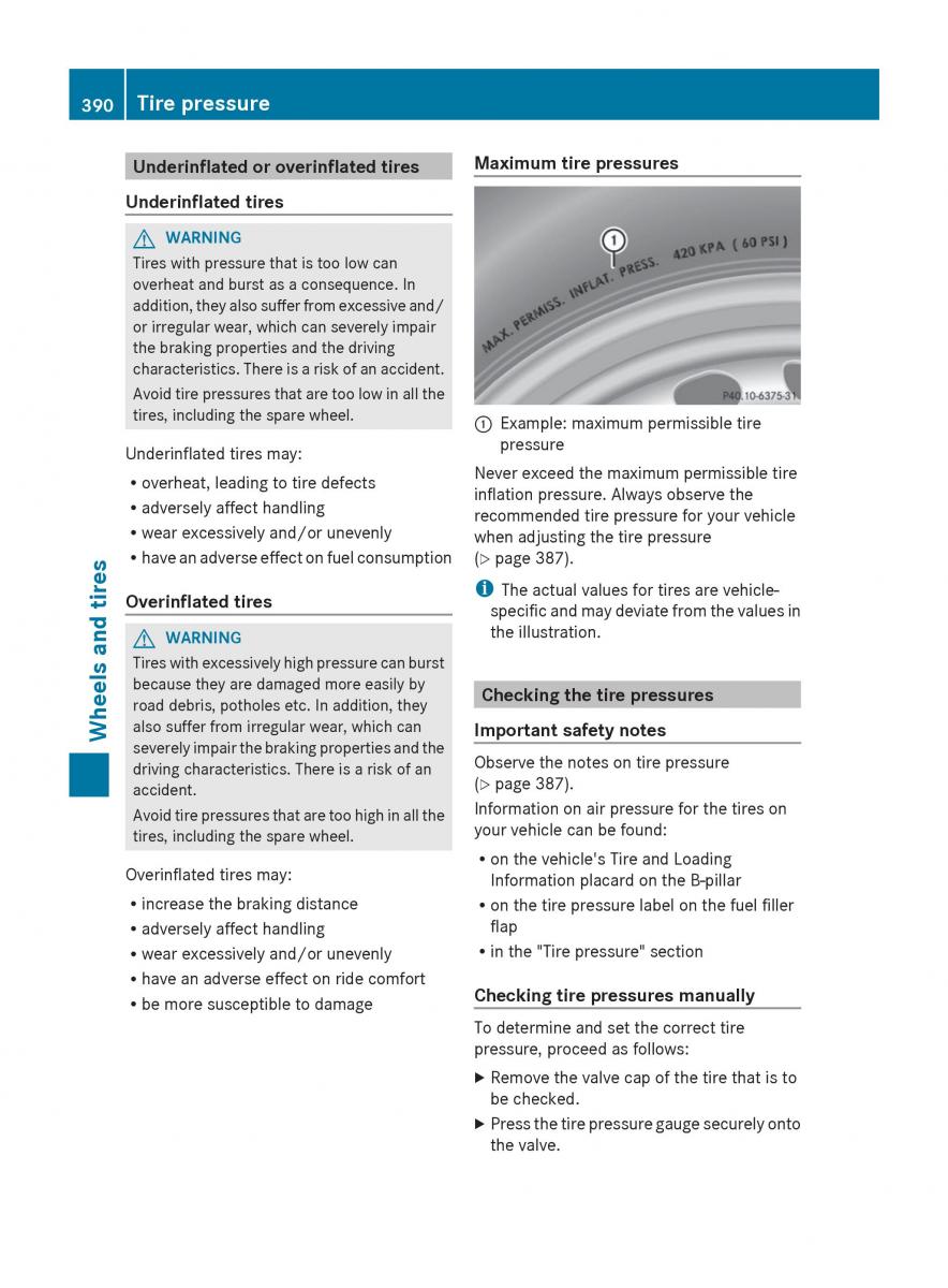 Mercedes Benz S Class W222 owners manual / page 392