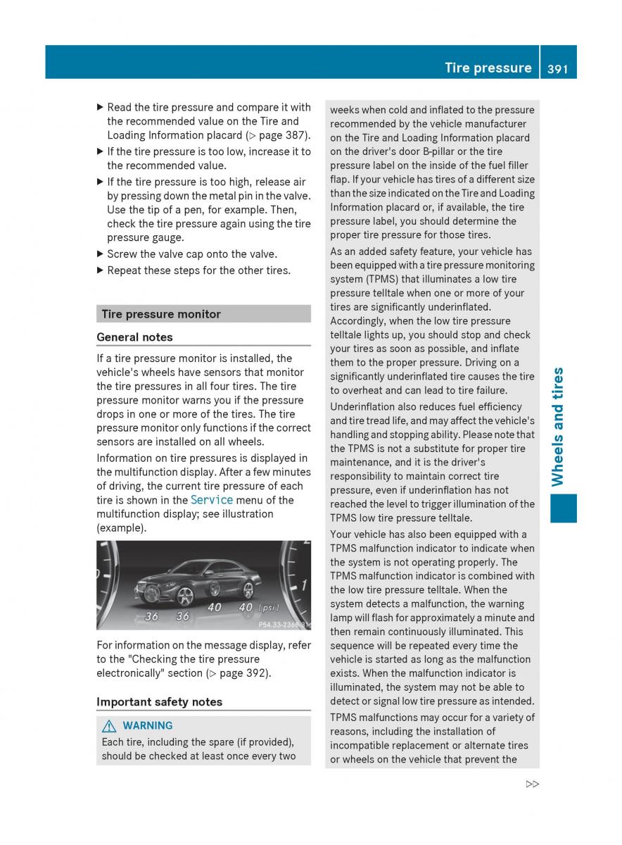 Mercedes Benz S Class W222 owners manual / page 393