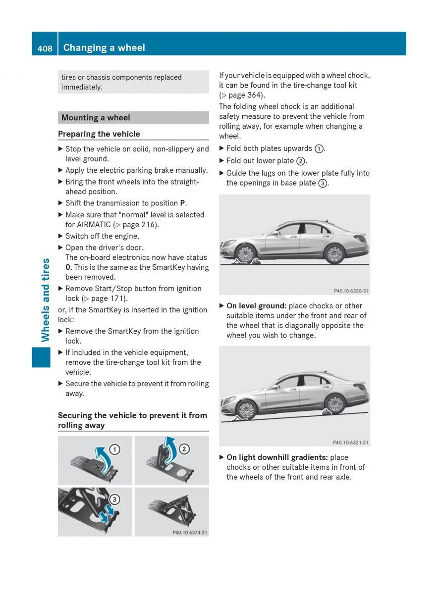 Mercedes Benz S Class W222 owners manual / page 410