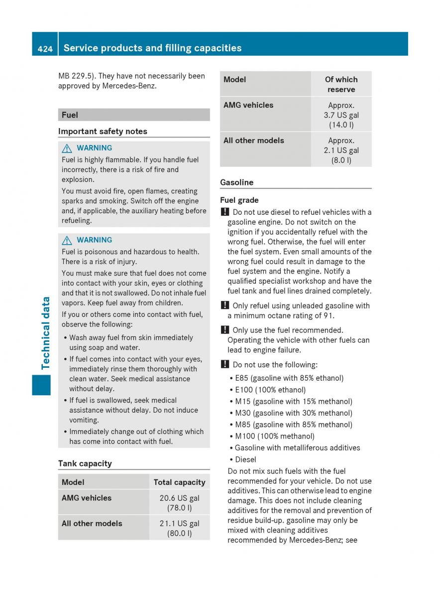 Mercedes Benz S Class W222 owners manual / page 426