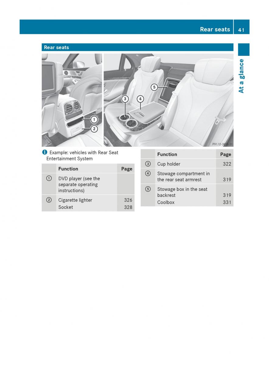 Mercedes Benz S Class W222 owners manual / page 43