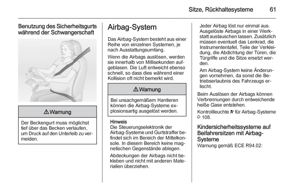 Opel Insignia Handbuch / page 63