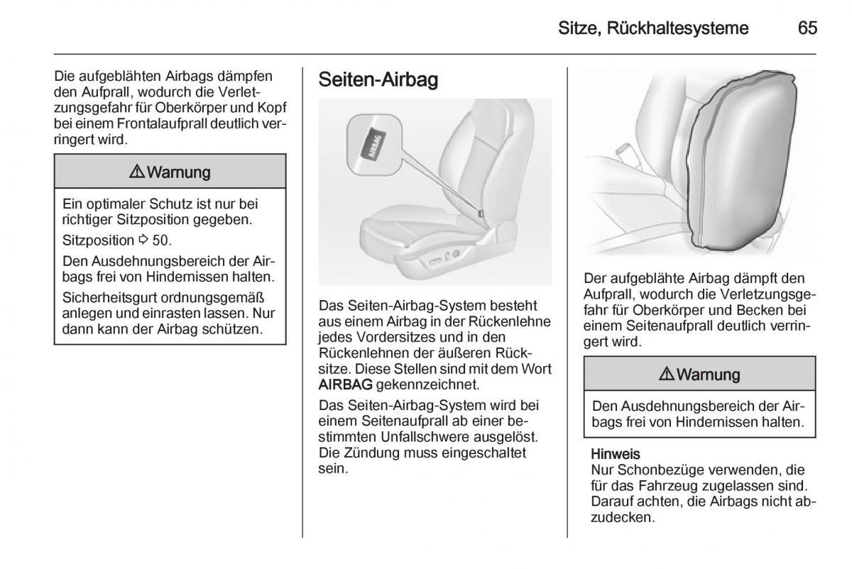 Opel Insignia Handbuch / page 67