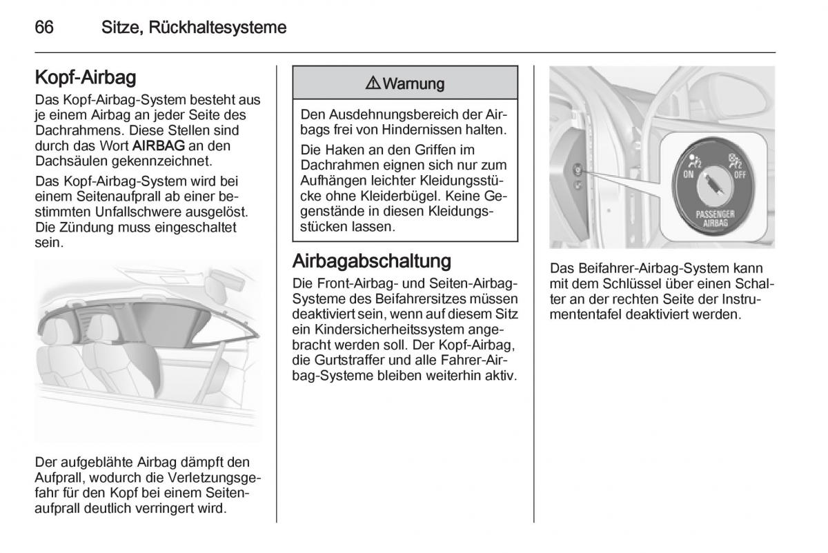 Opel Insignia Handbuch / page 68