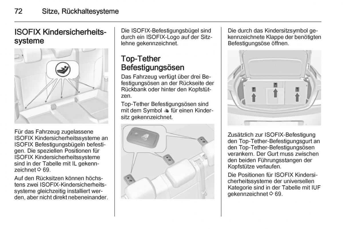 Opel Insignia Handbuch / page 74