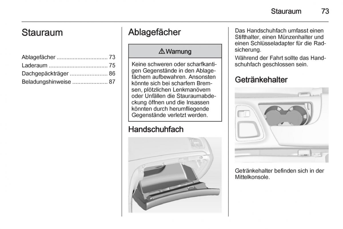 Opel Insignia Handbuch / page 75