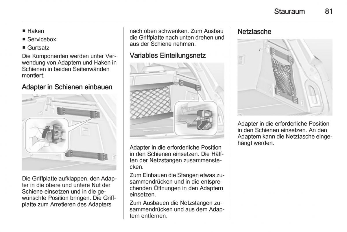 Opel Insignia Handbuch / page 83