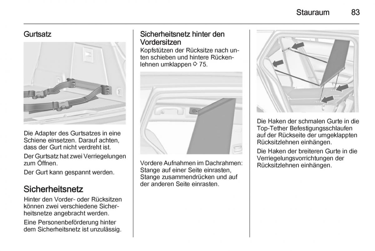 Opel Insignia Handbuch / page 85