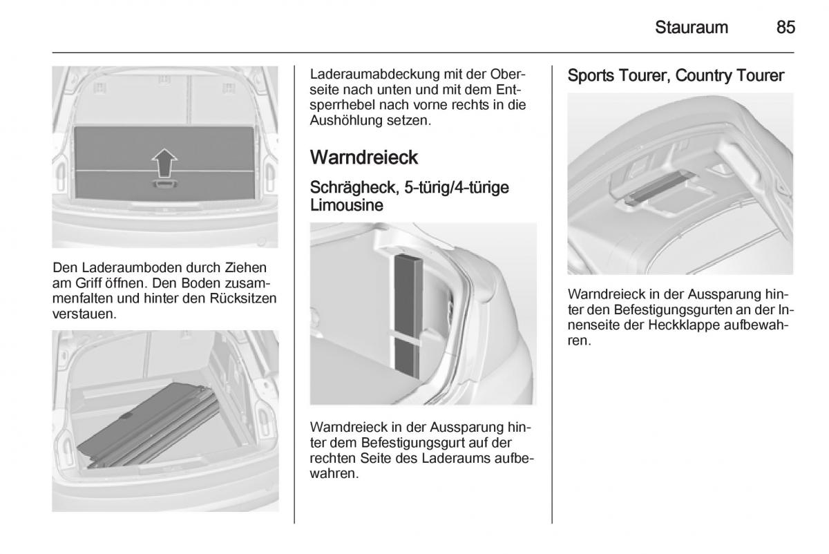 Opel Insignia Handbuch / page 87