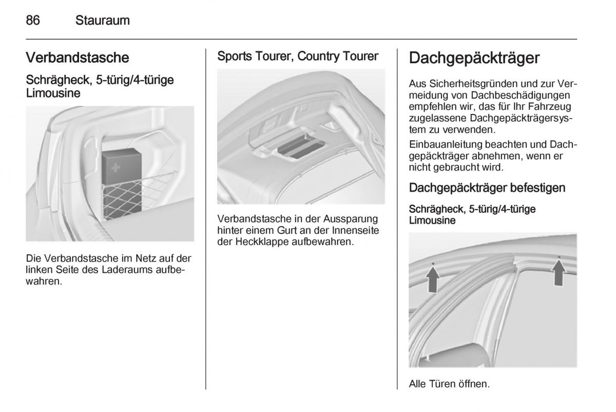 Opel Insignia Handbuch / page 88