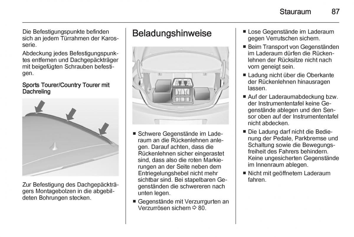 Opel Insignia Handbuch / page 89