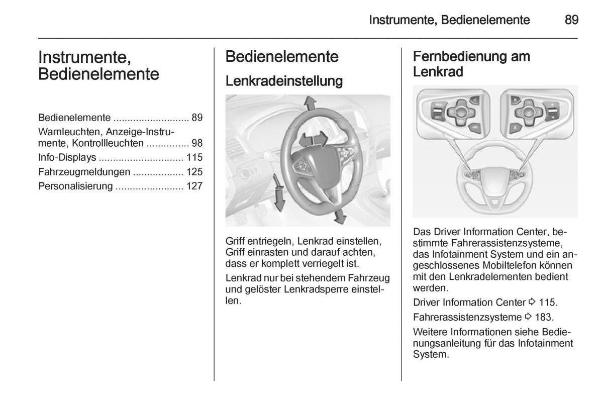 Opel Insignia Handbuch / page 91