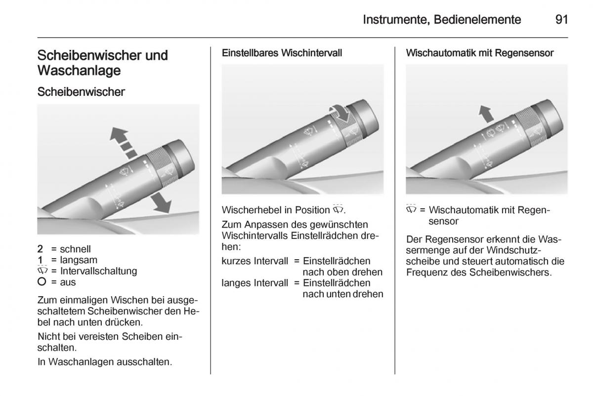 Opel Insignia Handbuch / page 93